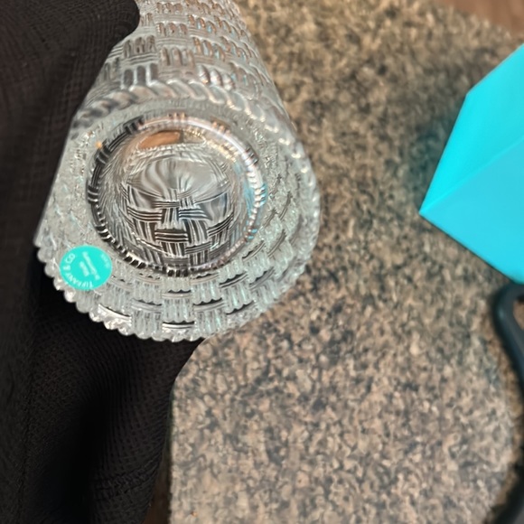 8inch basket weave vase Tiffany n co - Picture 5 of 5